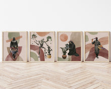 Load image into Gallery viewer, BOHO BAD BOYS PRINT SET OF 4