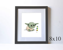 Load image into Gallery viewer, BABY YODA - NURSERY ART