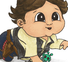 Load image into Gallery viewer, BABY HAN SOLO - NURSERY ART