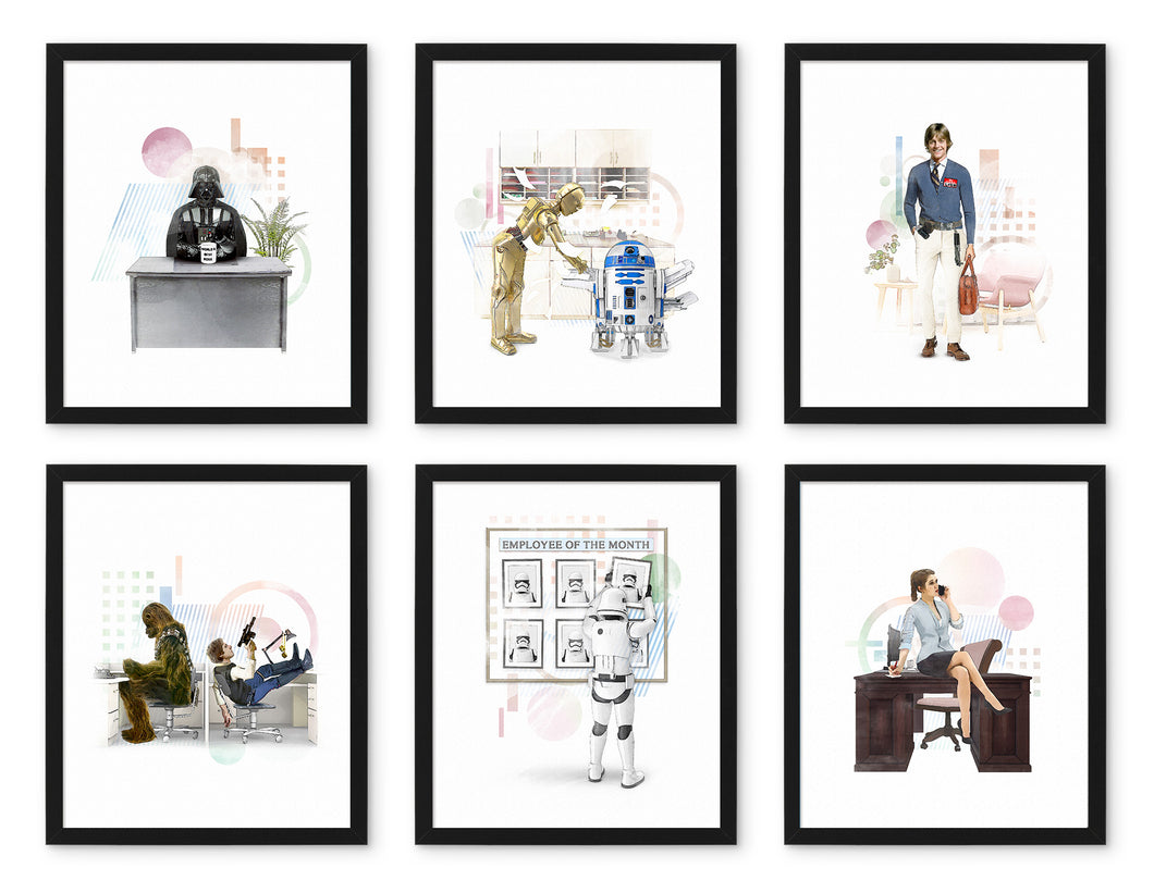 SPAWARS OFFICE - Print Set of 6