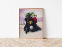Load image into Gallery viewer, SANTA VADER - Christmas Art Print
