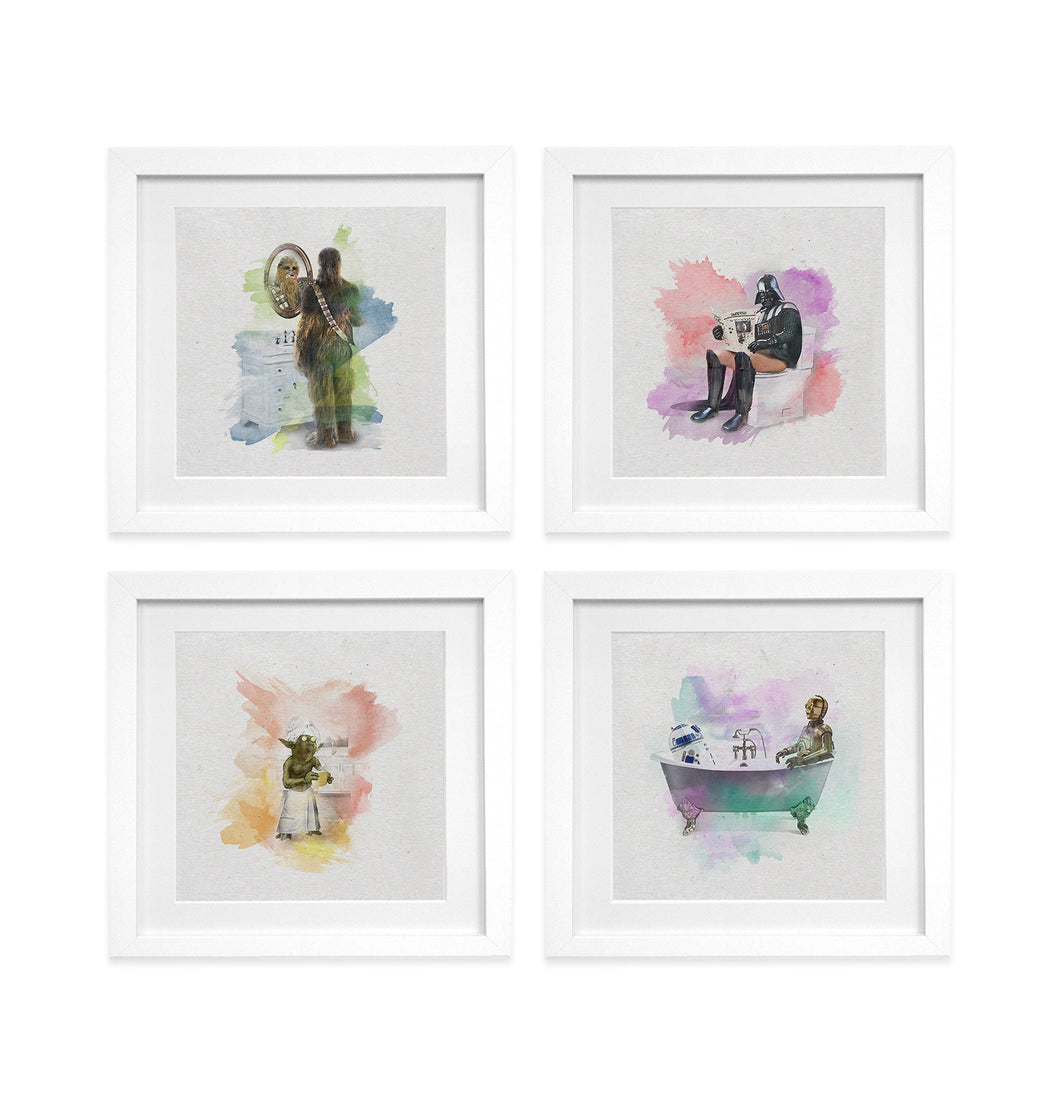 SPAWARS BATHROOM - Print Set of 4