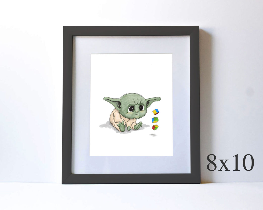BABY YODA - NURSERY ART