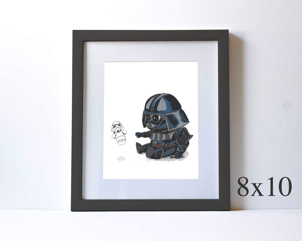 BABY VADER - NURSERY ART