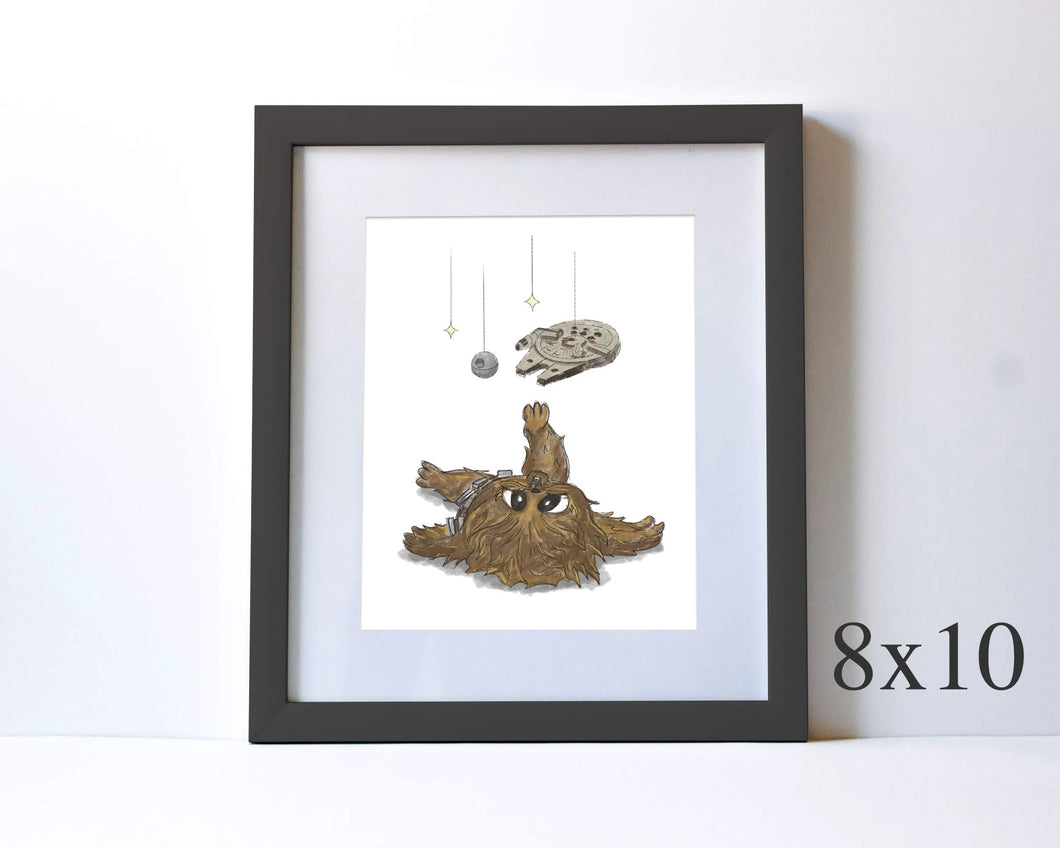 BABY CHEWBACCA - NURSERY ART
