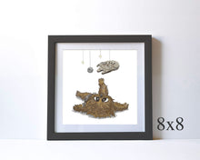 Load image into Gallery viewer, BABY CHEWBACCA - NURSERY ART
