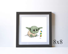 Load image into Gallery viewer, BABY YODA - NURSERY ART
