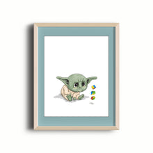 Load image into Gallery viewer, BABY YODA - NURSERY ART
