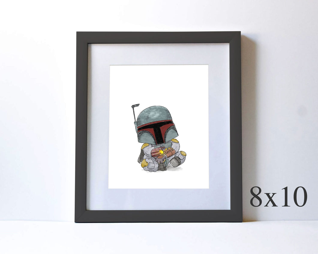 BABY BOBA FETT - NURSERY ART